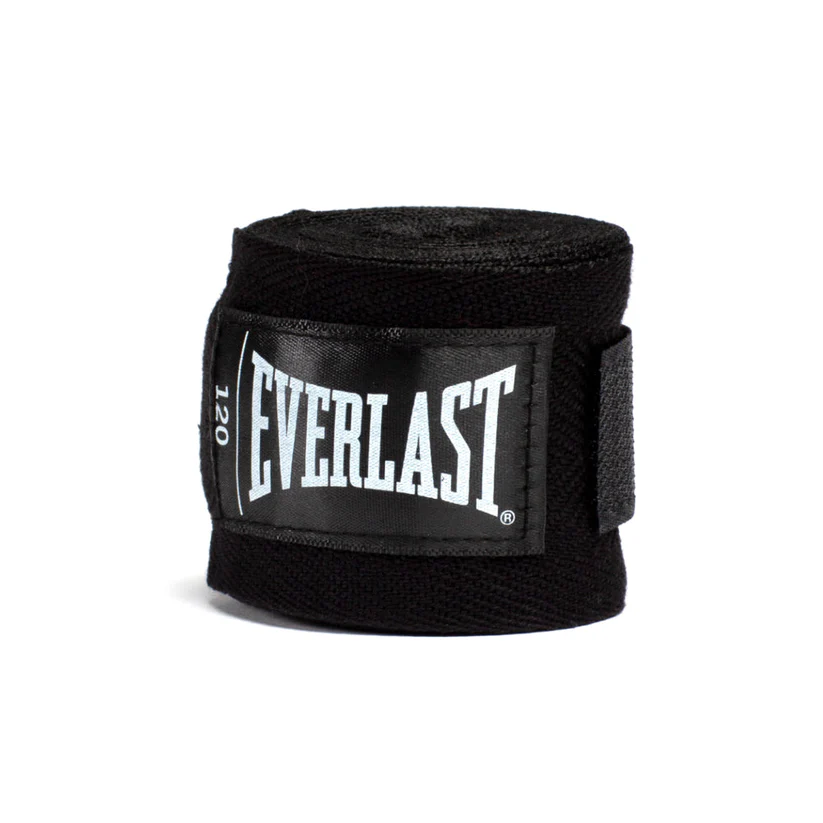 Everlast Boxbandagen 3m Unelastisch, Schwarz