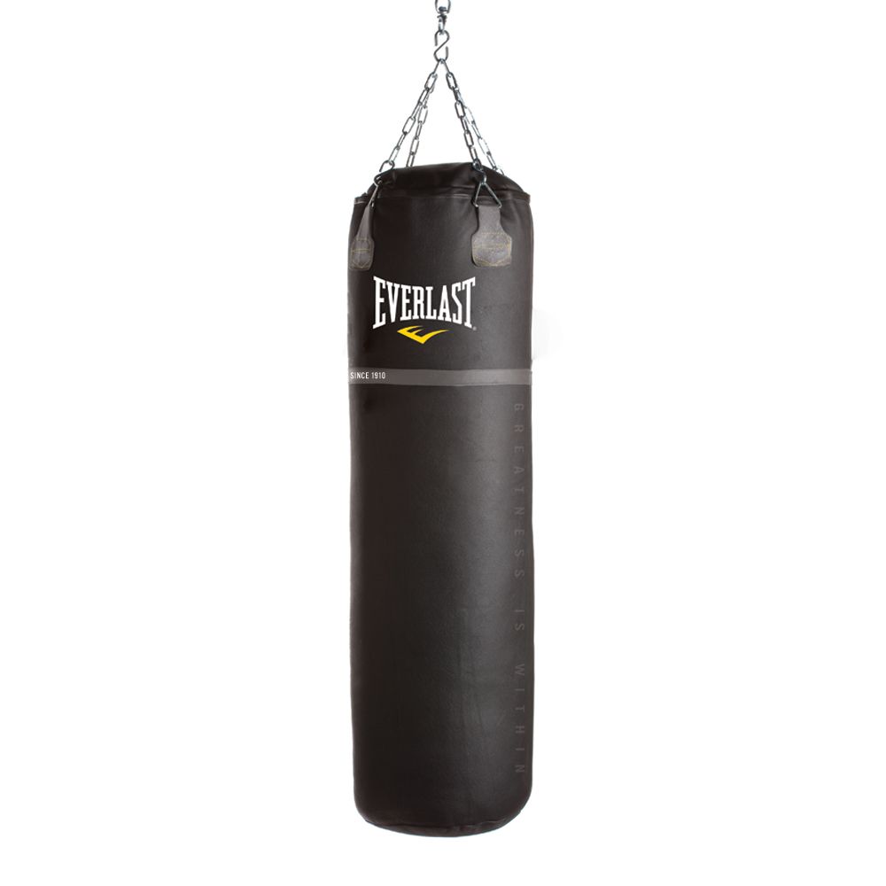 Everlast Heavy Bag Super Leather 100x40cm, 45kg, Black