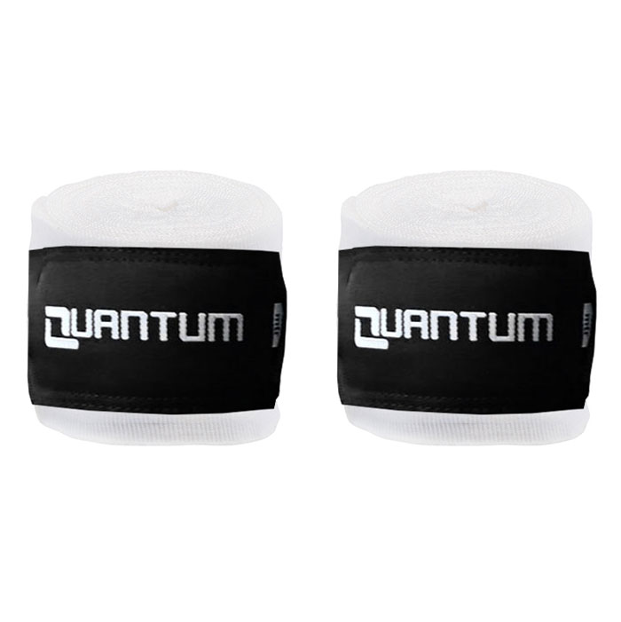 Quantum Boxbandagen 5,5m Halbelastisch, Weiß