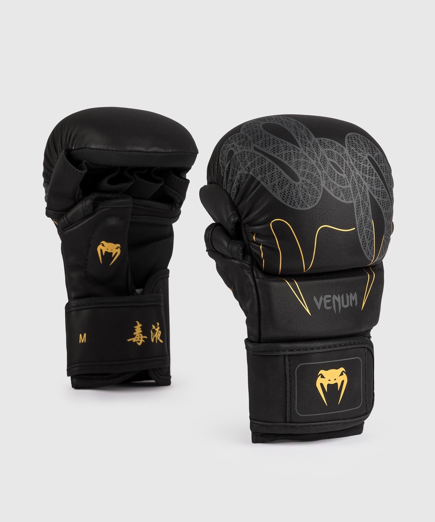 Venum MMA Sparring Handschuhe Serpenti, Schwarz