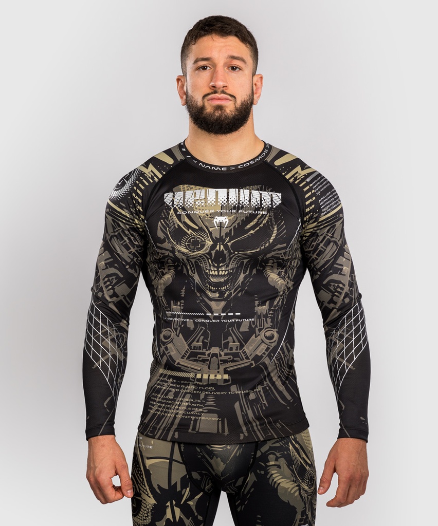Venum Rash Guard Invader, Schwarz