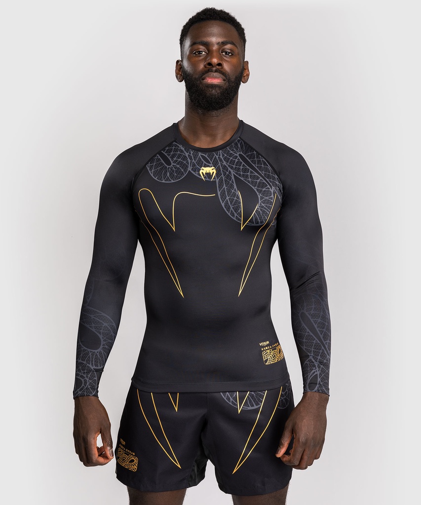 Venum Rash Guard Serpenti, Schwarz