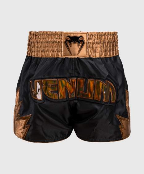 Venum Muay Thai Shorts Inferno, Schwarz-Bronze