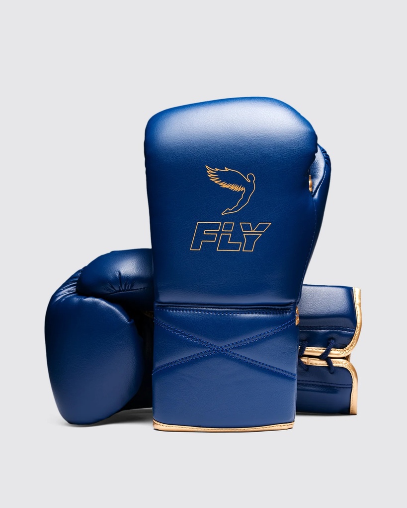 SALE Fly Boxhandschuhe Superlace Pro X 2, Blau-Gold