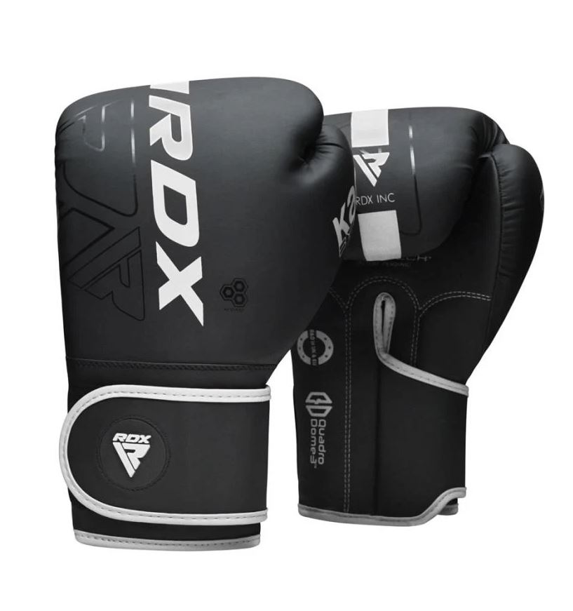 RDX Boxing Gloves F6 Kara, Black-White