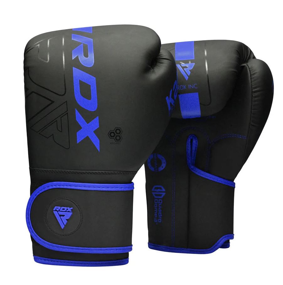 RDX Boxing Gloves F6 Kara Kids, Black-Blue