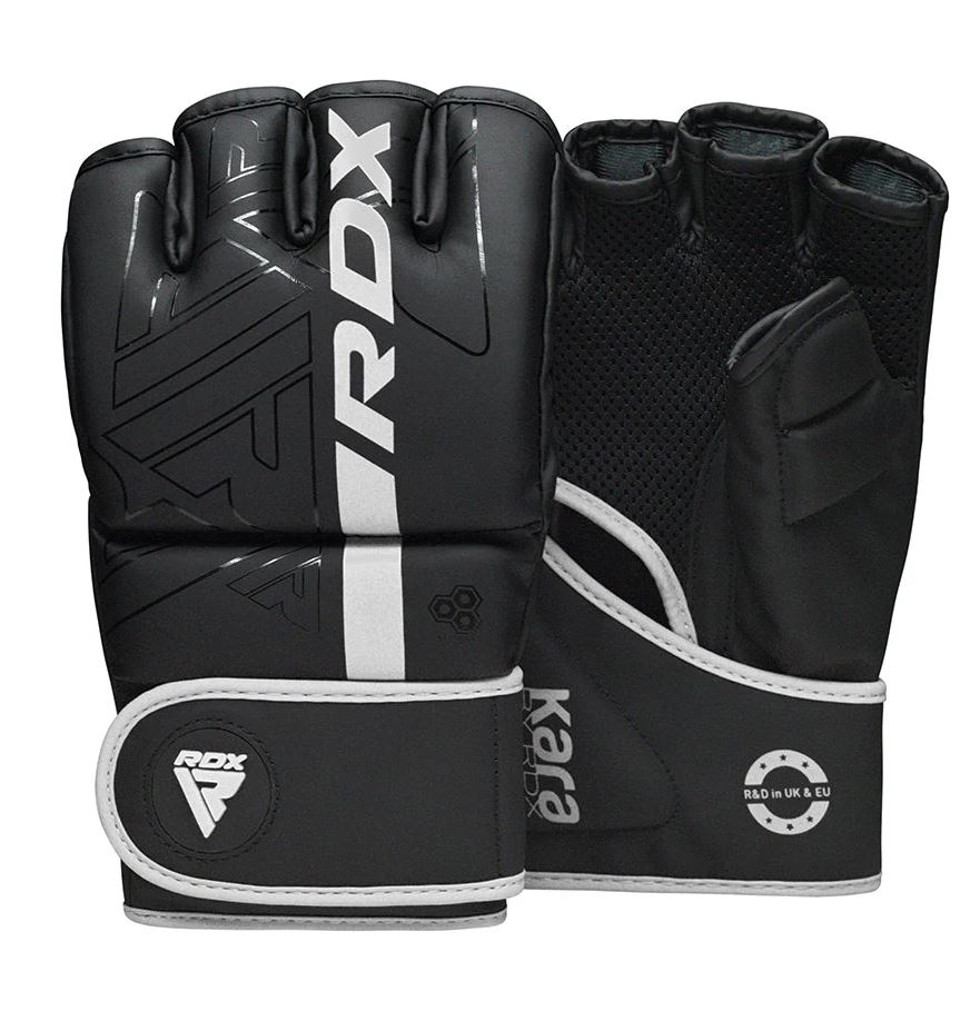 RDX MMA Handschuhe Sparring F6 Kara, Schwarz-Weiß