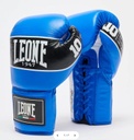 Leone Boxhandschuhe Shock Pro mit Schnürung, Blau