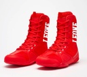Leone Boxing Shoes Professional, Red