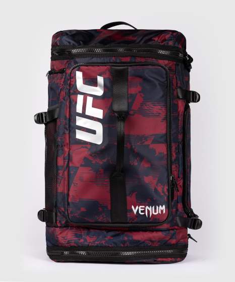 Venum Sporttasche-Rucksack UFC Zenith Authentic Fight Week, Dunkelblau-Burgunderrot