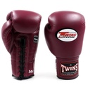 Twins Boxing Gloves BGLL-1 Laces, Marone