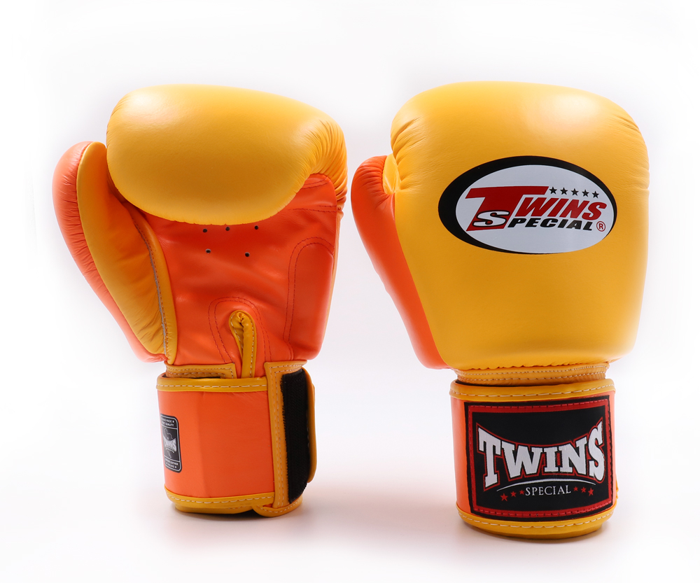Twins Boxing Gloves BGVL-3-2T, Yellow-Orange