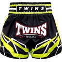 Twins Muay Thai Shorts Racing, Schwarz-Grün