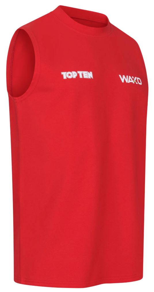 Top Ten Tank Top WAKO Kick Light Basic, Red