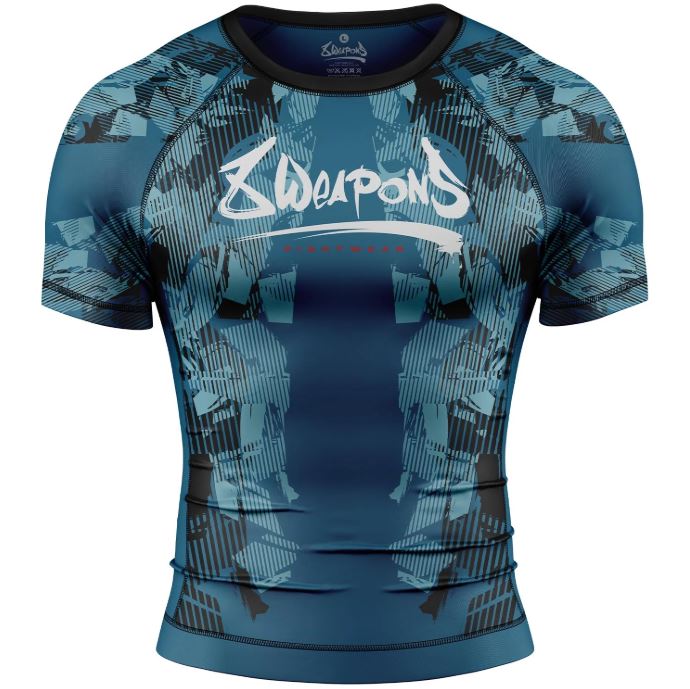 8Weapons Rash Guard Hit 2.0, Blau