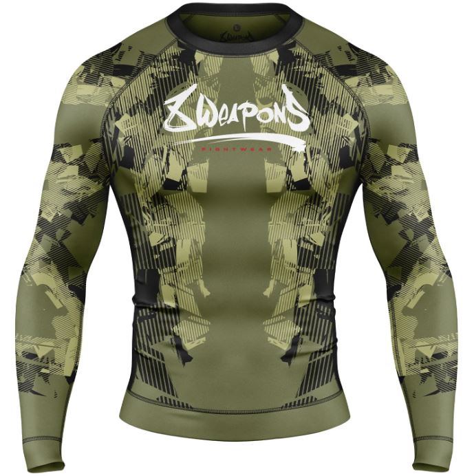 8Weapons Rash Guard Hit 2.0, Olive Green