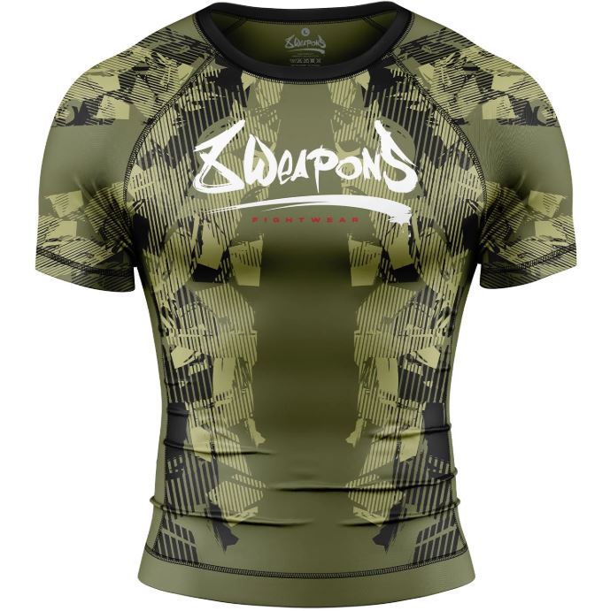 8Weapons Rash Guard Hit 2.0, Olive Green