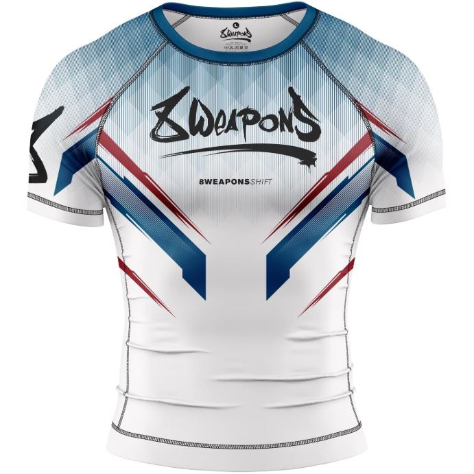 8Weapons Rash Guard Shift, White