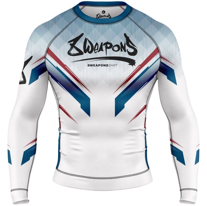8Weapons Rash Guard Shift, White