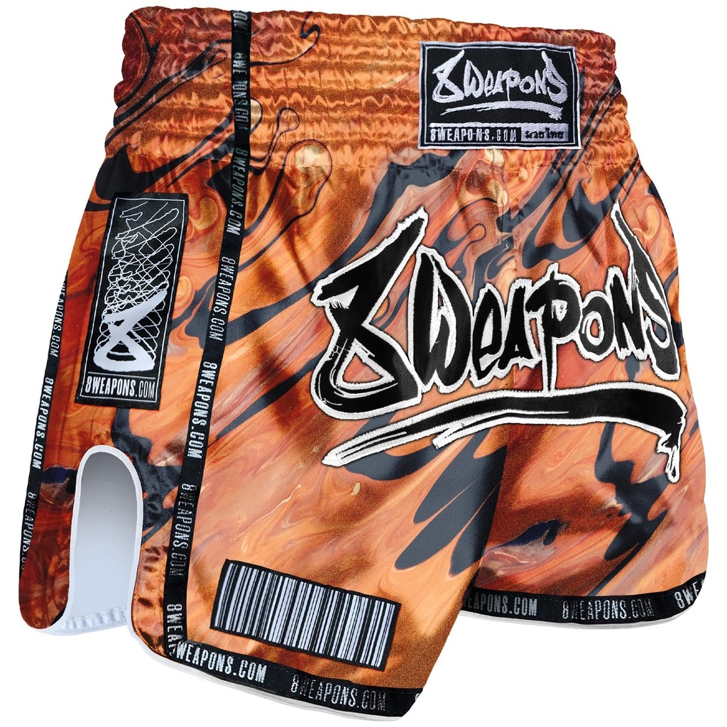 8Weapons Muay Thai Shorts Vivo Magma, Orange