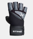 Sting Fitnesshandschuhe Evo7, Schwarz