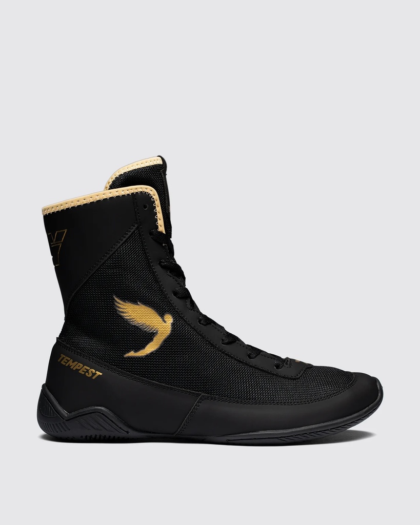 SALE Fly Boxschuhe Tempest, Schwarz-Gold