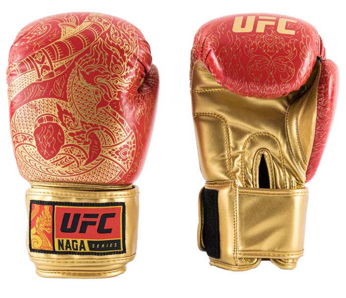 UFC Boxhandschuhe Naga, Rot-Gold