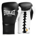 Everlast Boxing Gloves Powerlock OG Pro-Sparring with Laces, Black-White