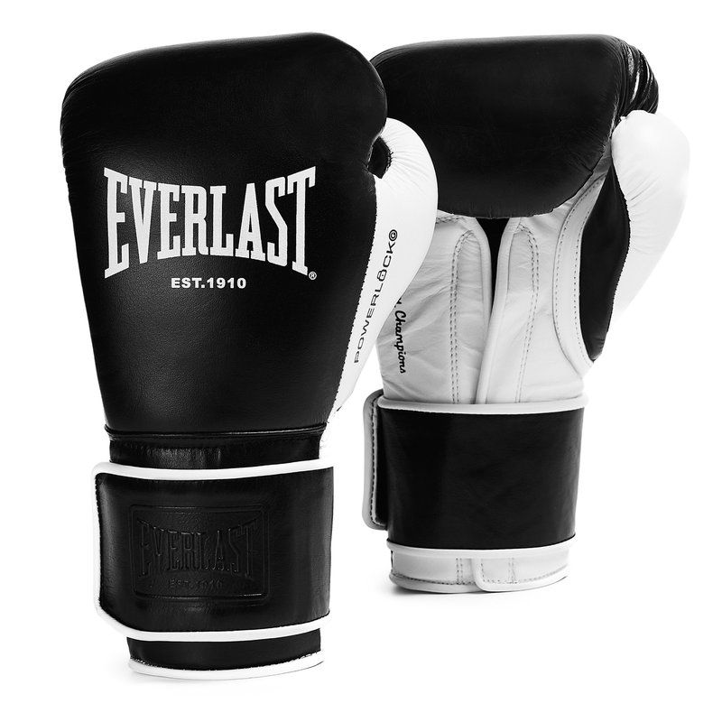 Everlast Boxhandschuhe Powerlock OG Pro, Schwarz-Weiß
