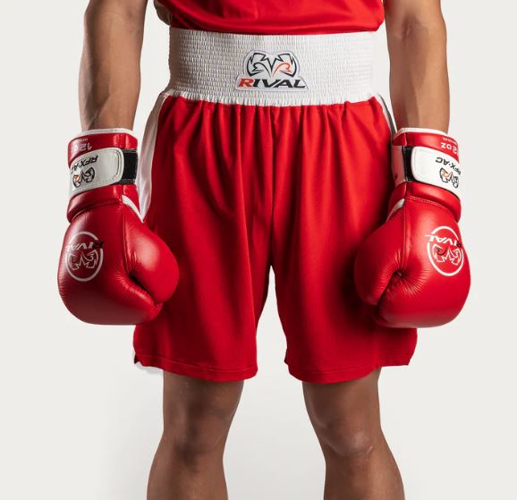 Rival Boxing Shorts Amateur Competition, Red