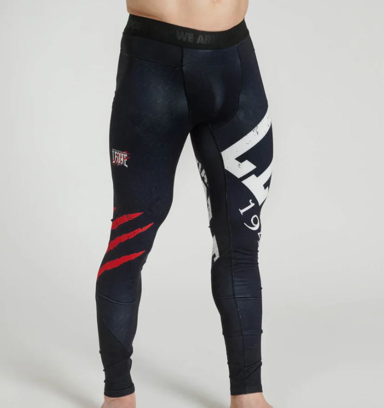 Leone Compression Pants Primal Instinct, Black-Red