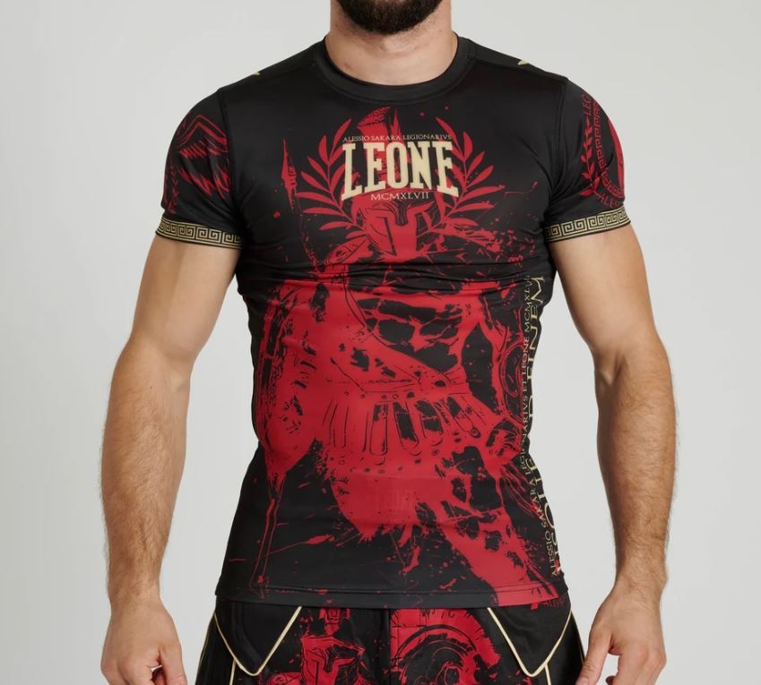 Leone Rash Guard Legionarivs III, Black-Red