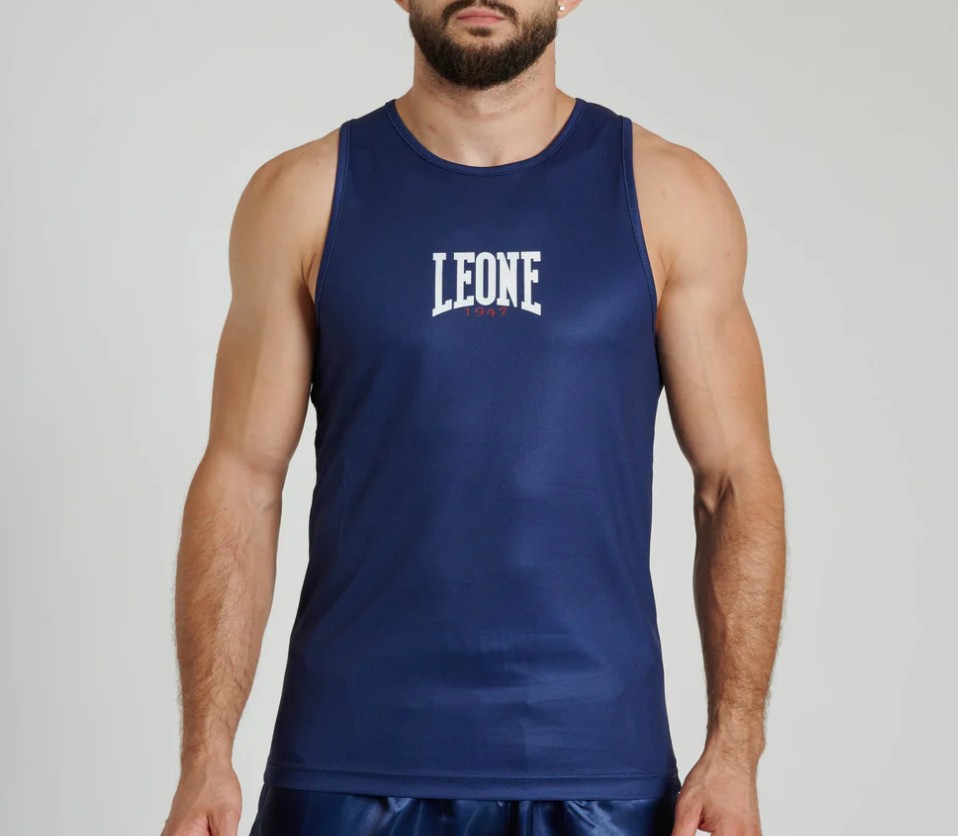 Leone Tank Top Color Block, Blau