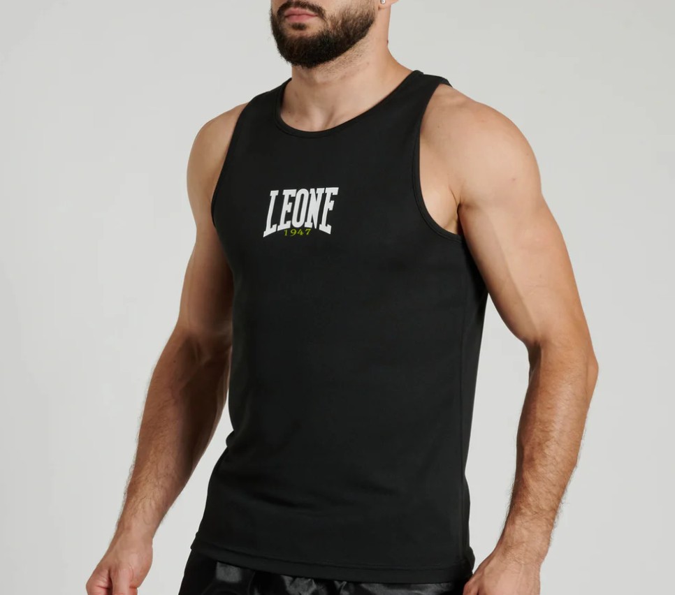 Leone Tank Top Color Block, Schwarz