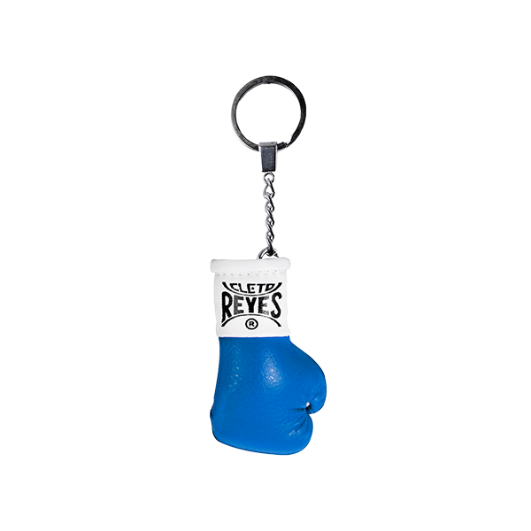 Cleto Reyes Mini Boxing Glove Keyring, Blue