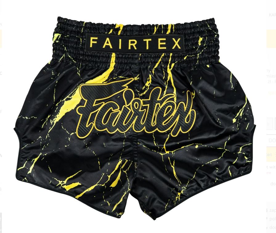 Fairtex Muay Thai Shorts BS1947, Schwarz