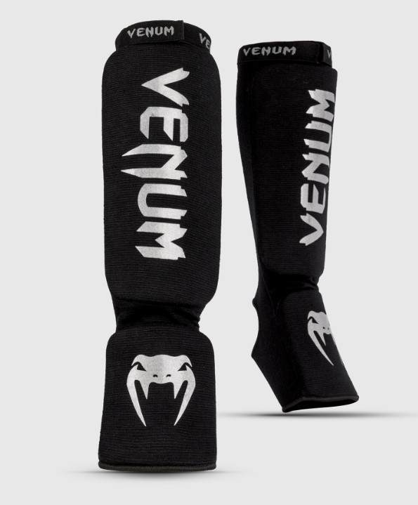 Venum Shin Guards Kontact , Black-Silver