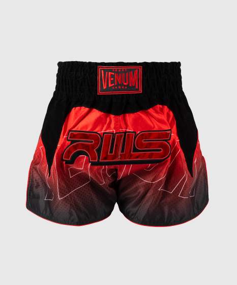 Venum Muay Thai Shorts RWS 2.0, Schwarz-Rot