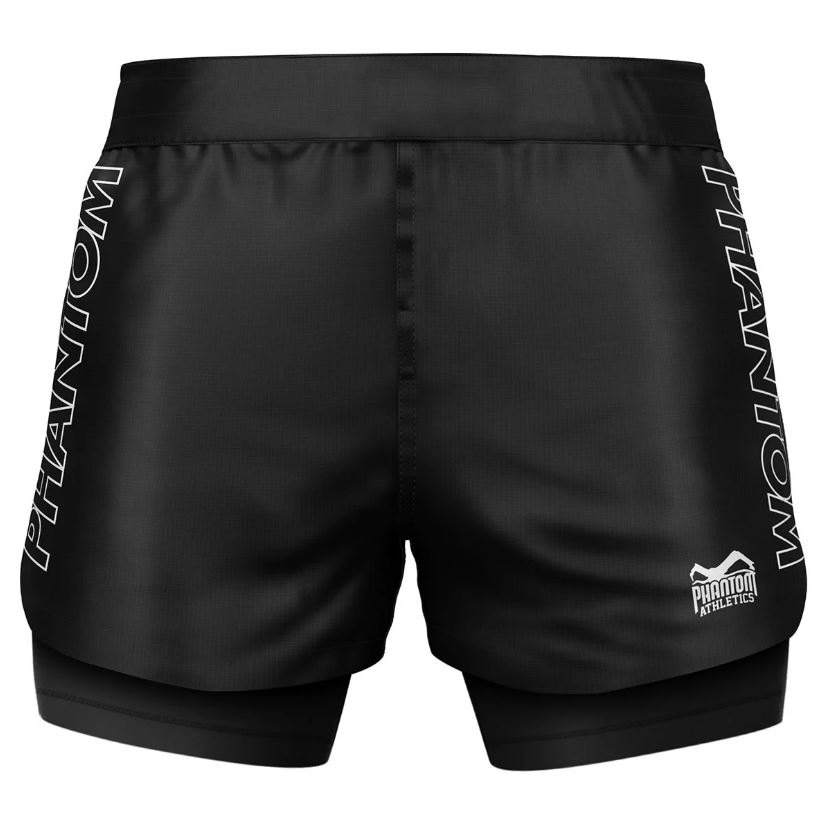 Phantom Fight Shorts Fusion-R 2in1 Ranked, Schwarz