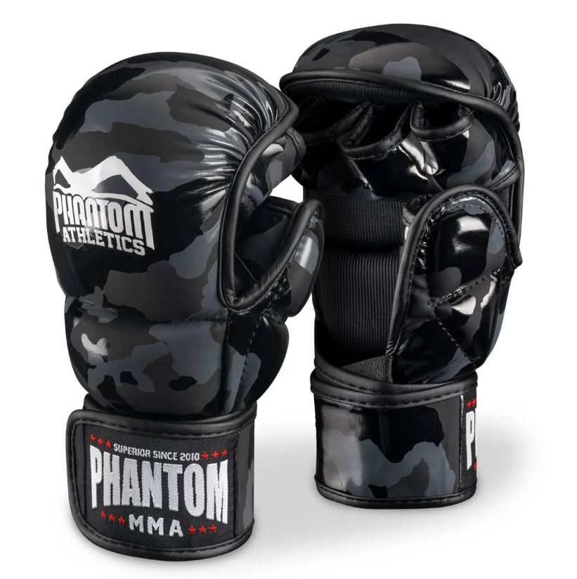 Phantom MMA Sparring Handschuhe Apex Camo, Schwarz