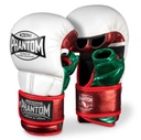 Phantom MMA Sparring Gloves Mexico, White-Green-Red
