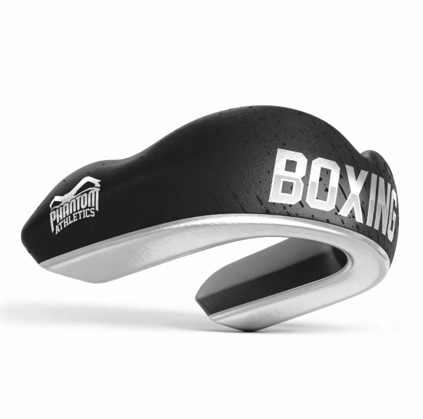 Phantom Mouthguard Elite Boxing, Black-Silver