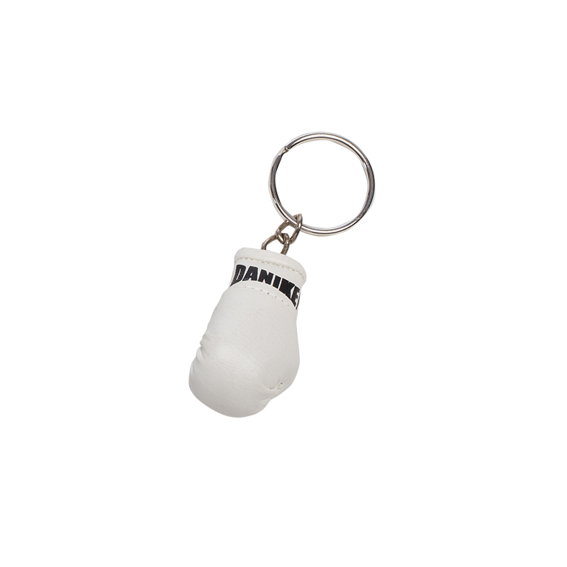 Daniken Mini Boxing Gloves Key Ring, White
