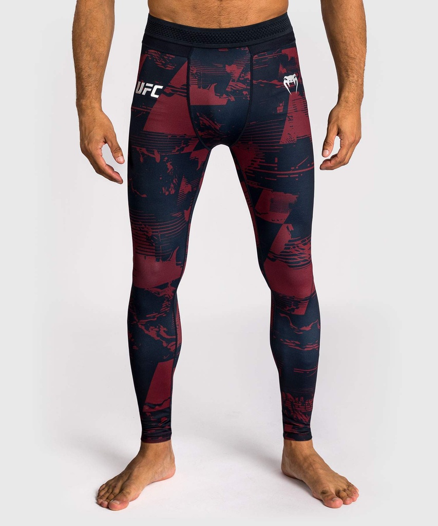 Venum Compression Pants UFC Zenith Authentic Fight Week, Schwarz-Rot