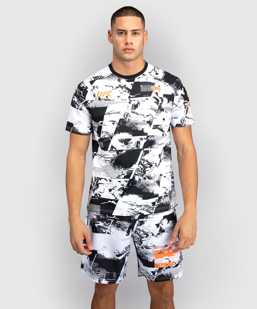 Venum T-Shirt UFC Zenith Authentic Fight Week Performance, White-Black