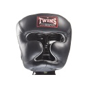Twins Head Guard HGL3 Leather, Black