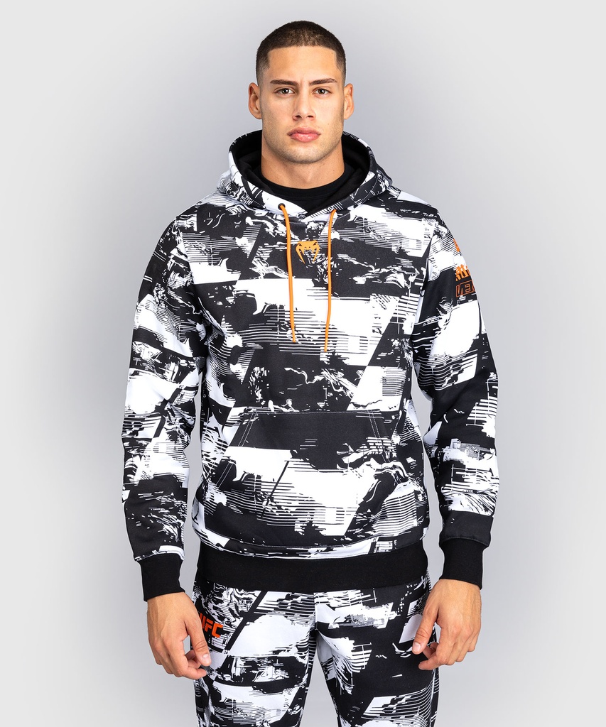 Venum Hoodie UFC Zenith Authentic Fight Week, Schwarz-Weiß