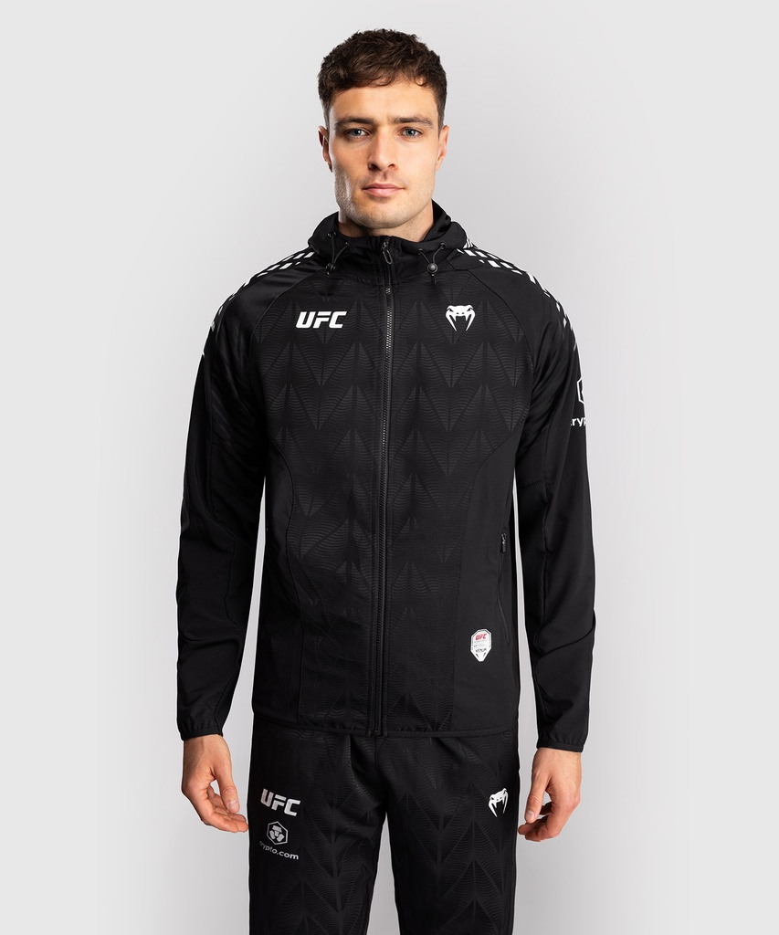 Venum Zip Hoodie UFC Zenith Authentic Fight Night Champion, Schwarz