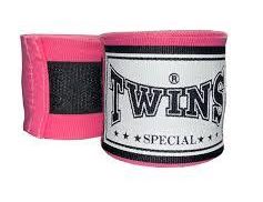 Twins Boxbandagen CH5 4,5m Halbelastisch, Pink
