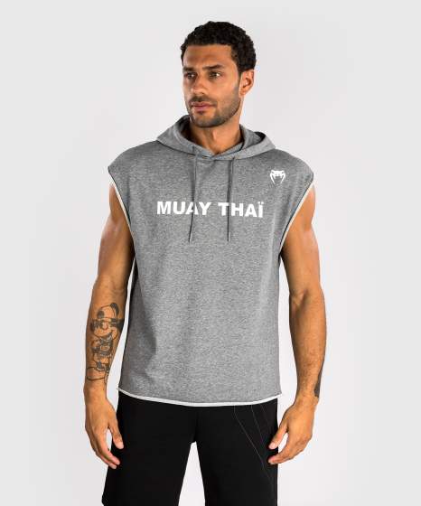 Venum Hoodie Muay Thai VT Ärmellos, Grau